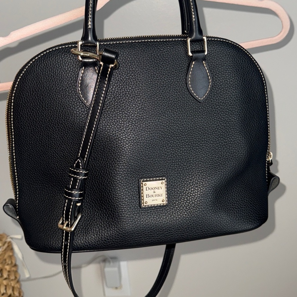 Dooney & Bourke Black Satchel - Picture 2 of 8